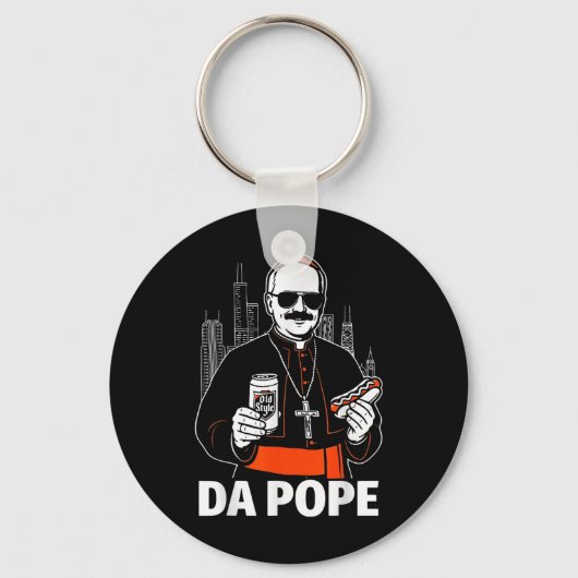 Porte-clés Funny Chicago Pope Leo Xiv Graphic (Recto)