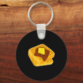 Porte-clés Funny Chicken & Waffles Matching Halloween Cos (Recto)