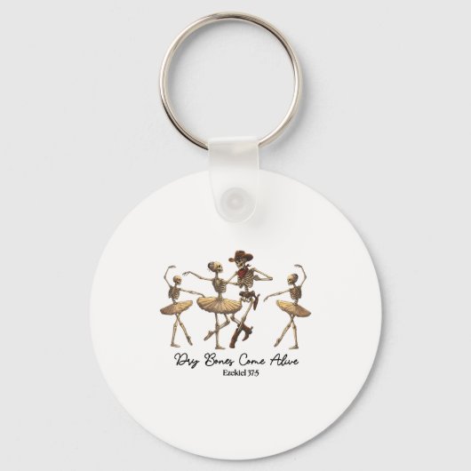 Porte-clés Funny Christian Halloween Ballet Cowboy Skeleton P (Recto)