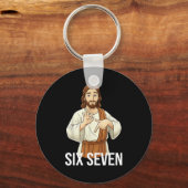 Porte-clés Funny Christian Jesus Six Seven 67 Faith Humor Chr (Recto)