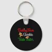 Porte-clés Funny Christmas Baking Team Cookie Taste Tester (Recto)