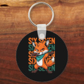 Porte-clés Funny Christmas Cool Fox Dabbing Xmas Dab Six Seve (Recto)