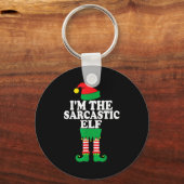 Porte-clés Funny Christmas Family I'm The Sarcastic Elf (Recto)