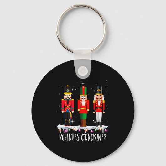 Porte-clés Funny Christmas Family Whats Crackin_ Nutcracker - (Recto)