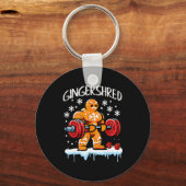 Porte-clés Funny Christmas Gingerbread Gingershred Gym Bodybu (Recto)