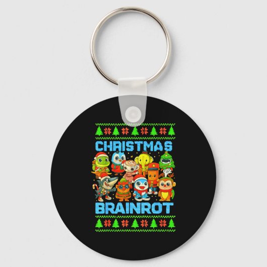Porte-clés Funny Christmas Italian Brain Rot Italian Brainrot (Recto)