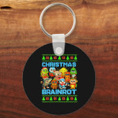 Porte-clés Funny Christmas Italian Brain Rot Italian Brainrot (Recto)