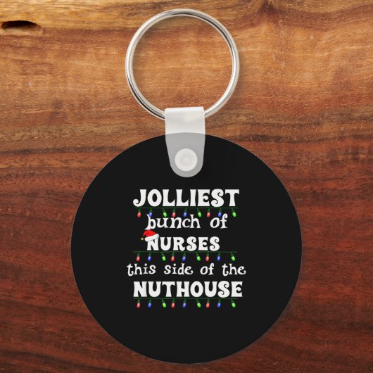 Porte-clés Funny Christmas Matching Group Work Jolliest Bunch (Recto)
