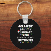 Porte-clés Funny Christmas Matching Group Work Pharmacy Techn (Recto)