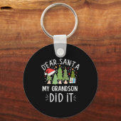 Porte-clés Funny Christmas Quote Sayings Dear Santa My Grands (Recto)