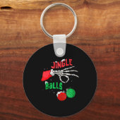 Porte-clés Funny Christmas Skeleton Jingle Funny Xmas Matchin (Recto)