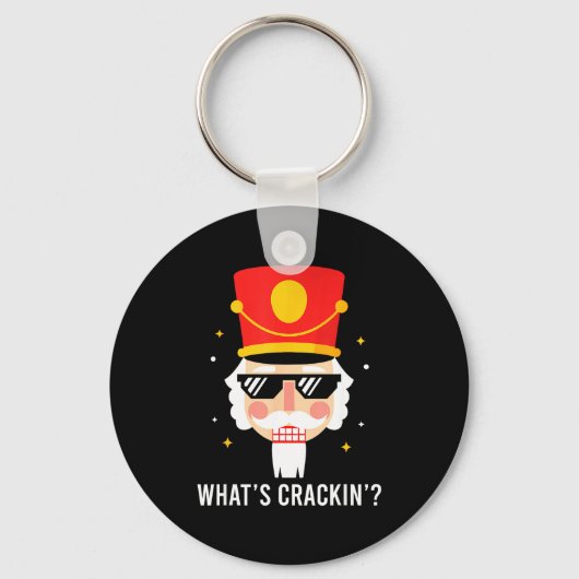 Porte-clés Funny Christmas Whats Crackin Nutcracker Men Kids (Recto)