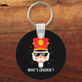 Porte-clés Funny Christmas Whats Crackin Nutcracker Men Kids (Recto)