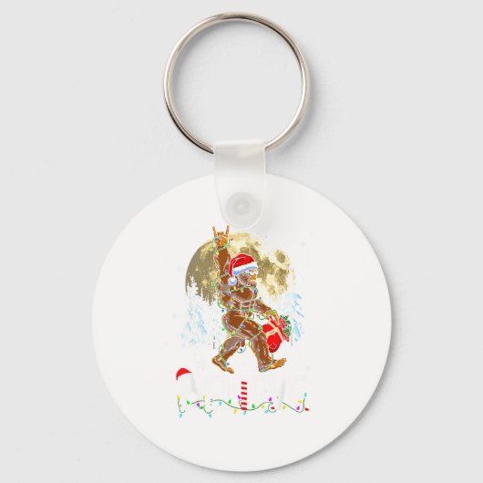 Porte-clés Funny Christmas Xmas Bigfoot Believe Sasquatch In (Recto)