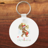 Porte-clés Funny Christmas Xmas Bigfoot Believe Sasquatch In (Recto)