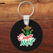 Porte-clés Funny Cinco De Mayo Pour Parti Mexicain 1 (Recto)