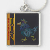 Porte-clés Funny Cockerel chinois Rooster Année Zodiac KeyC (Devant)