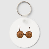 Porte-clés Funny Coconut Summer Coconuts Bra Funny Halloween (Recto)