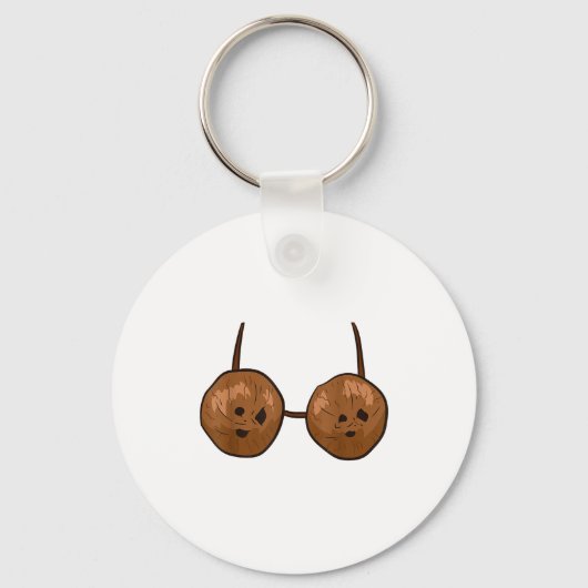 Porte-clés Funny Coconut Summer Coconuts Bra Funny Halloween  (Recto)