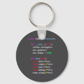 Porte-clés Funny Coding Python Cl Eat Code Sleep (Recto)