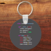 Porte-clés Funny Coding Python Cl Eat Code Sleep (Recto)