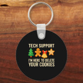 Porte-clés Funny Cookies Christmas Gingerbread Tech Suprt Men (Recto)