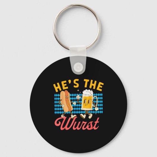 Porte-clés Funny Couples She's A Brat He's The Wurst (Recto)