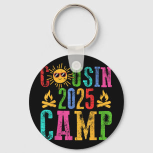 Porte-clés Funny Cousin Camp 2025 Camping Crew Vacatio d'été