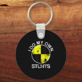 Porte-clés Funny Craest Dummy I Do My Own Stunts (Recto)