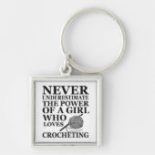 Porte-clés Funny crochet citations crocheters cadeau (Devant)