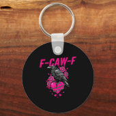 Porte-clés Funny Crow F-caw-f Valentines Day Black Bird Fcawf (Recto)