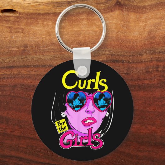 Porte-clés Funny Curls For Girls Gym Weightlifting Bodybuildi (Recto)