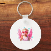 Porte-clés Funny Cute Cud Says Six Seven Valentine's Day 67 M (Recto)