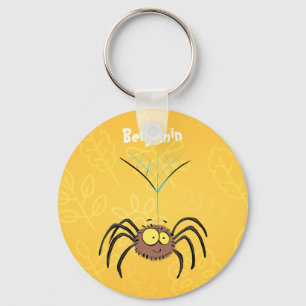 Porte-clés Funny cute fluffy spider cartoon