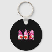 Porte-clés Funny Cute Three Gnomies Nk Hearts Matching Vale (Recto)