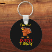 Porte-clés Funny Cutest Turkey Matching Family Group Thanksgi (Recto)
