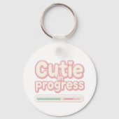 Porte-clés Funny "Cutie in Progress" Loading Bar (Recto)