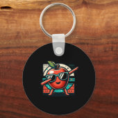 Porte-clés Funny Dab Apple Dancing Dabbing Fruit Meme 1 (Recto)