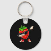 Porte-clés Funny Dabbing Strawberry Summer Fruit Lover Men Wo (Recto)