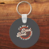 Porte-clés Funny Dad Bod Father Figure Quote Gift  (Recto)