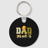 Porte-clés Funny Dad Construction Excavator Kids Matching Fam (Recto)