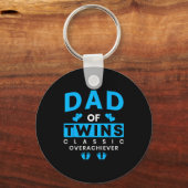 Porte-clés Funny Dad Of Twins Clic Overachiever Twins (Recto)