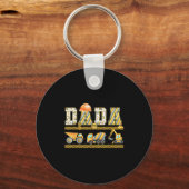 Porte-clés Funny Dada Construction Excavator Kids Matching Fa (Recto)