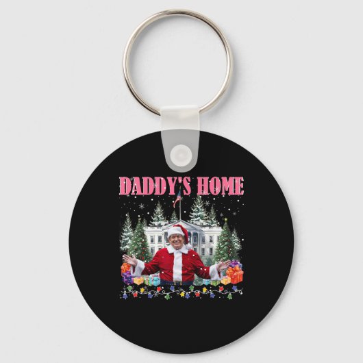 Porte-clés Funny Daddy's Home Trump Pink 2024 Take America Ck (Recto)