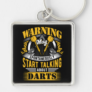 Porte-clés Funny Dart Warning Premium