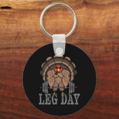 Porte-clés Funny Deadlifting Turkey Thanksgiving Leg Day Dead (Recto)