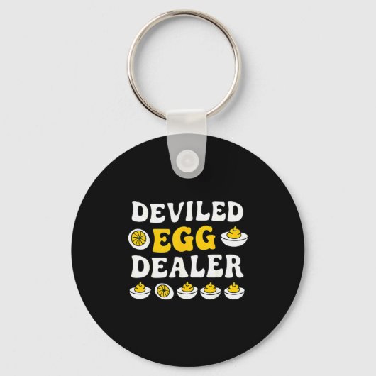 Porte-clés Funny Deviled Egg Er Thanksgiving (Recto)