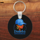 Porte-clés Funny Diabetes Awareness Month Black Women  (Recto)