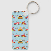 Porte-clés Funny Dinosaur voiture de course garçon anniversai (Verso)