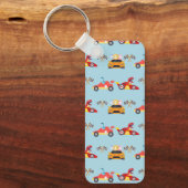 Porte-clés Funny Dinosaur voiture de course garçon anniversai (Recto)